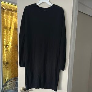Kohl's Black Crewneck Sweater Dress